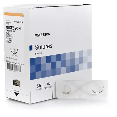 McKesson Brand - SG-122H McKesson Suture with V-20 Needle