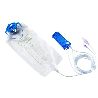 Cardinal - BSPFF Enteral Feeding Pump Spike Set with Flush Bag Kangaroo OMNI™ ENPlus 1000 mL NonSterile
