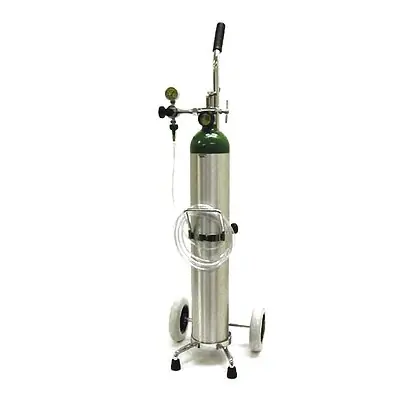 Mada Medical Products - 1630-15 Oxygen Kit on Cart (Filled) Mada Medical Size E Aluminum