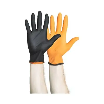 O&M Halyard Inc - 44757 Black-Fire* Nitrile Reversible Exam Glove