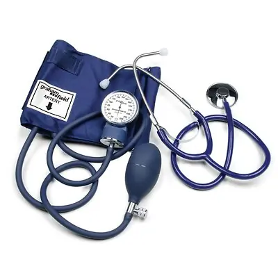 Graham-Field - 100-019LA Reusable Aneroid / Stethoscope Set Lumiscope® 23 to 33 cm Large Adult Cuff Single Head General Exam Stethoscope Pocket Aneroid