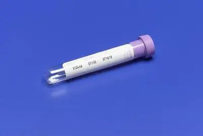 Cardinal - 8881311446 Monoject™ Venous Blood Collection Tube K3 EDTA Additive 5 mL Conventional Closure Glass Tube
