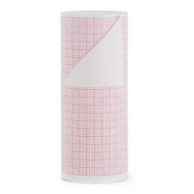 McKesson Brand 26-LP12 - Recording Chart Paper McKesson Roll Red Grid - 1/Roll, 18/Case