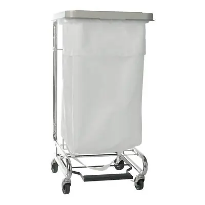 McKesson Brand - 03-159600 Hamper Stand McKesson General Purpose Rectangular Opening 30 to 33 gal. Capacity Foot Pedal Self-Closing Lid