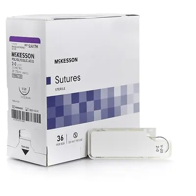McKesson Brand - SJ417H McKesson Suture with V-20 Needle