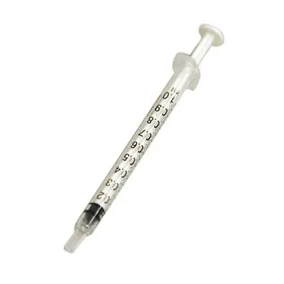 Nipro Medical - JD+01L Tuberculin Syringe Nipro™ 1 mL Luer Lock Tip Without Safety