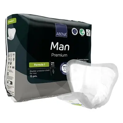 Abena North America - 1000021335 Abena® Man Premium Formula 1 Bladder Control Pad