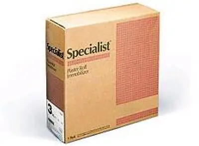 BSN Medical - 7434 Padded Plaster Bandage Specialist® Plaster 4 Inch X 24 Foot Foam / Plaster of Paris / Flannel White