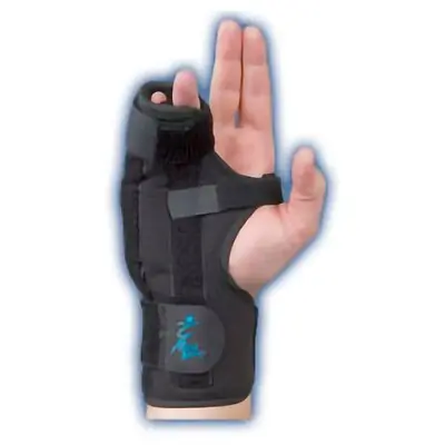 Medical Specialties - 223585 Boxer Fracture Brace Med Spec® Aluminum / Felt Right Hand Black Large