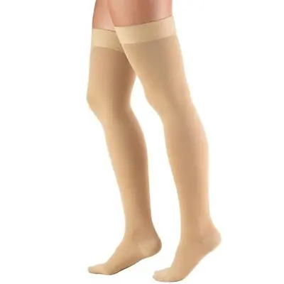 Truform - 8868-BG-XL Compression Stocking Truform® Thigh High X-Large Beige Closed Toe