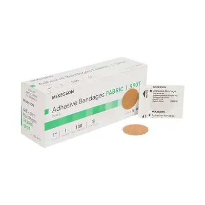 McKesson Brand - 16-4812 McKesson Round Tan Adhesive Spot Bandage