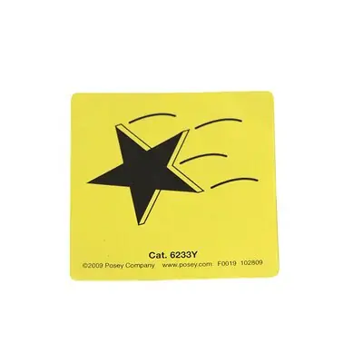 Tidi Products - 6233Y Magnetic Sign Alert Posey® Falling Star Symbol