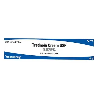NorthStar Rx - 16714027002 Tretinoin 0.025% Cream 45 Gram