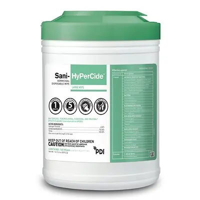 Professional Disposables - P27372 Sani-HyPerCide® Large Germicidal Disinfectant Wipes