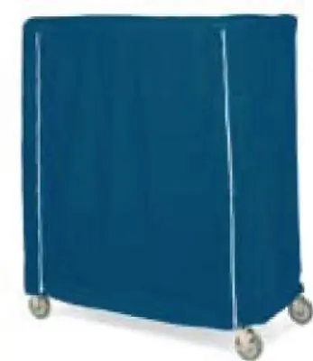 Intermetro Industries - 24X48X62VCMB Cart Cover Metro® Mariner Blue Vinyl Coated Nylon 24 X 48 X 62 Inch Hook and Loop Closure