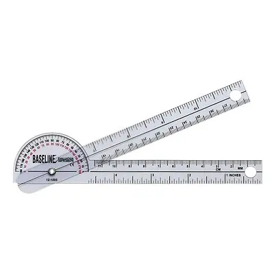 Fabrication Enterprises - 12-1005 Baseline® 180° Head Plastic Goniometer