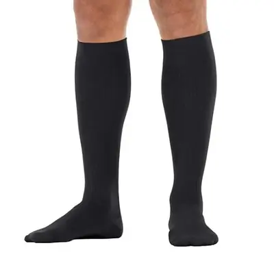 BSN Medical - 6053248 Compression Stocking Jobst® forMen Knee High Large / Long Black Closed Toe