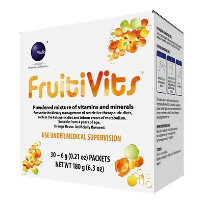 Vitaflo USA LLC - 812539021414 FruitiVits® Powder Vitamins & Minerals for Restrictive Therapeutic Diets
