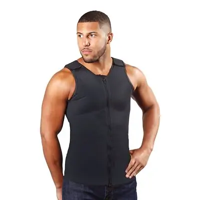 Medico International - SC-120B-M Support Vest Sculptures Medium / X-Long Black