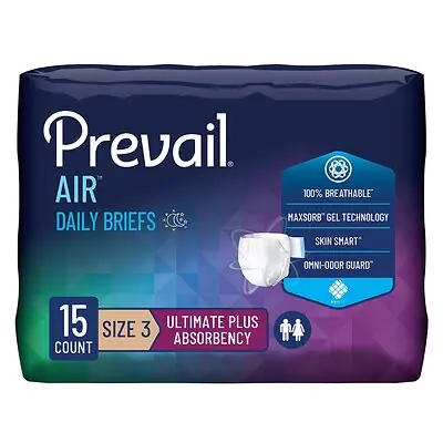 First Quality Products LLC - PVBNG-014CA Prevail Air™ Stretchable Ultimate Plus Absorbency Briefs