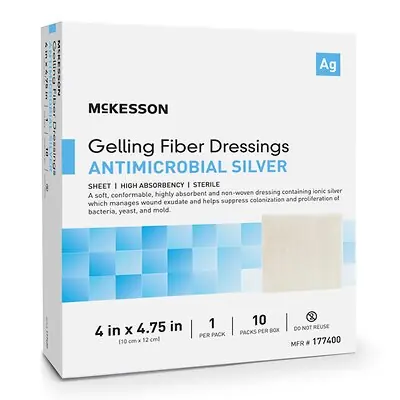 McKesson Brand - 177400 McKesson Silver Gelling Fiber Dressing