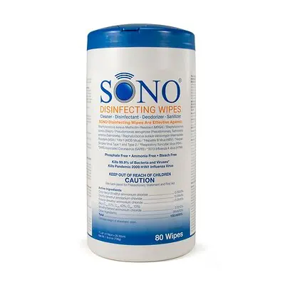 Advanced Ultrasound Solutions - SONO4032 Sono® Premoistened Surface Disinfectant Cleaner Wipes