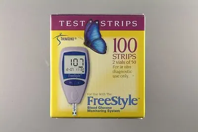 Abbott - 99073012101 Blood Glucose Test Strips FreeStyle Lite® 100 Strips per Pack For Freestyle Lite ® Monitor System