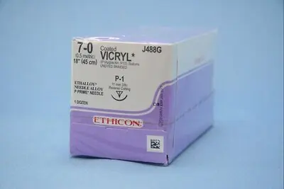J & J Healthcare Systems - J488G Coated Vicryl™ Suture with Needle