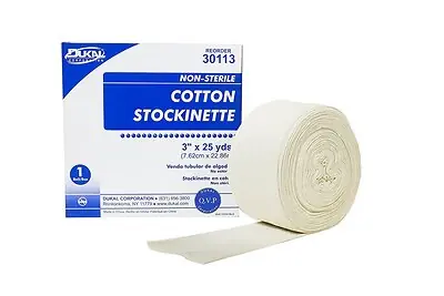 Dukal - 30113 Stockinette Tubular Dukal™ 3 Inch X 25 Yard Cotton NonSterile