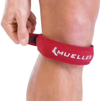 Mueller Sports Medicine - 6411 Knee Strap Jumper's Knee Strap One Size Fits Most 10 to 22 Inch Knee Circumference Left or Right Knee