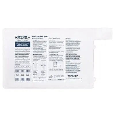 Smart Caregiver - WBT-45W Bed Sensor Pad CordLess® 20 X 30 Inch