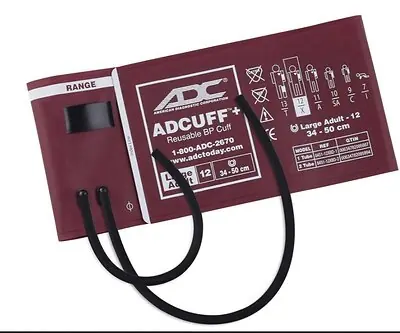 American Diagnostic Corp - 8451-12XBD-2 Reusable Blood Pressure Cuff ADC 34 to 50 cm Arm Nylon Cuff Large Adult Cuff