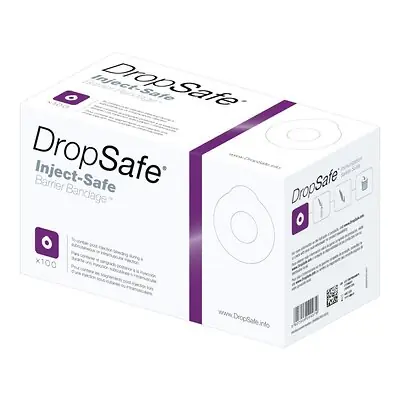 HTL-STREFA - 6070 DropSafe® Inject-Safe Barrier Bandage™ Pre-Injection Adhesive Strip