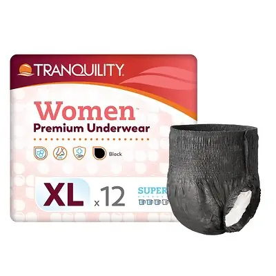 Principle Business Enterprises - 2047 Absorbent Underwear Tranquility® Pull On with Tear Away Seams Adult X-Large Female Disposable Heavy Absorbency