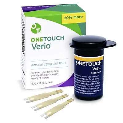 LifeScan - 53885027150 Blood Glucose Test Strips OneTouch® Verio® 50 Strips per Pack For OneTouch® Verio® Family of Meters