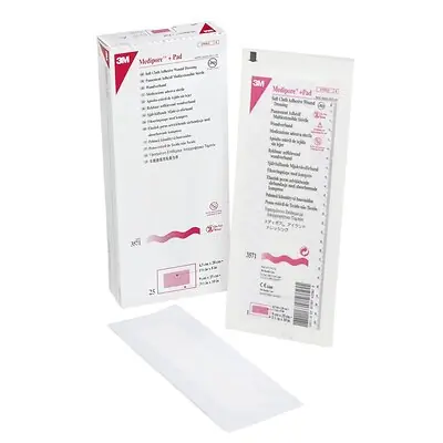 Solventum Corporation - 3571 3M™ Medipore™ + Pad Soft Cloth Adhesive Dressing