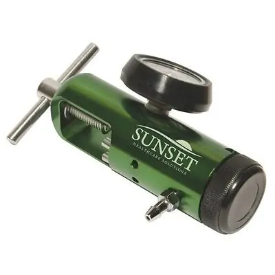 Sunset Healthcare - RES042 Oxygen Regulator Sunset Click Style 0 - 8 LPM Barb Outlet CGA-870