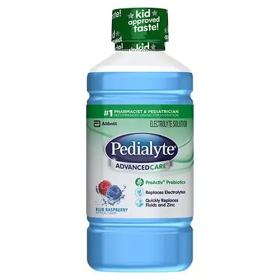 Abbott Nutrition - 63059 Pedialyte® AdvancedCare™ Blue Raspberry Electrolyte Solution