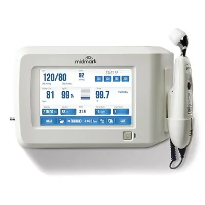 Midmark - 4-000-0540 Vital Signs Monitor Midmark® Monitoring / Spot check NIBP, Exerben Temporal Scanner Thermometer AC Power