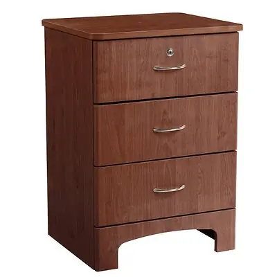 Drive DeVilbiss Healthcare - NOBS3D-FM Bedside Cabinet Oslo Collection Figured Mahogany 18 D X 21 W X 29-1/2 H Inch 3 Drawers Without Shelves Without Doors