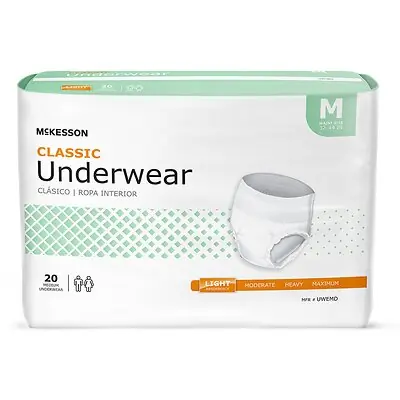 McKesson Brand - UWEMD McKesson Classic Light Absorbency Incontinence Underwear