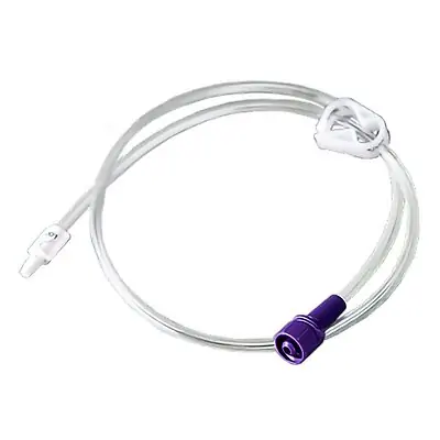 Vesco Medical - VED-1004 Single Port Enteral Extension Set Right Angle