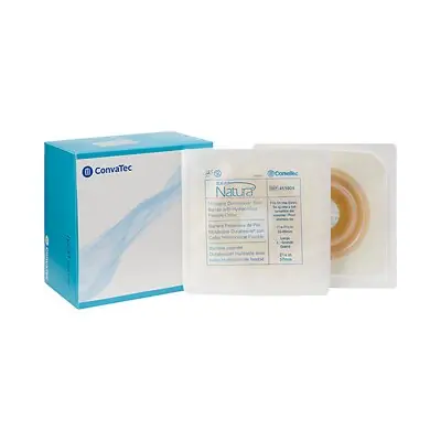 ConvaTec - 411804 Sur-Fit Natura® Durahesive® Ostomy Barrier with 1.25 – 1.75 Inch Stoma Opening