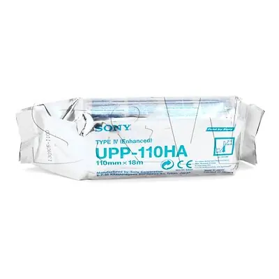 S & W Healthcare - UPP-110HA Ultrasound Video Paper Sony® Roll Black and White High Density Without Grid