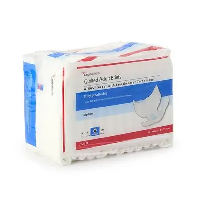 Cardinal - 87083 Wings™ Super Quilted Maximum Absorbency Incontinence Brief