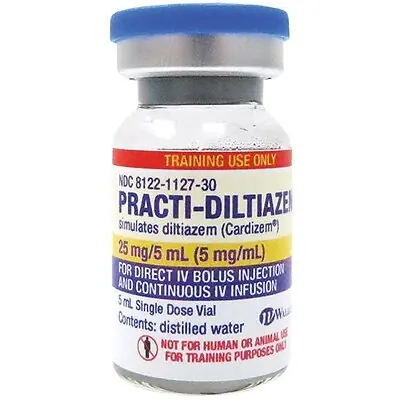 Wallcur - 474DZ Clinical Training Medication Practi-Diltiazem™ Liquid Vial 5 mL