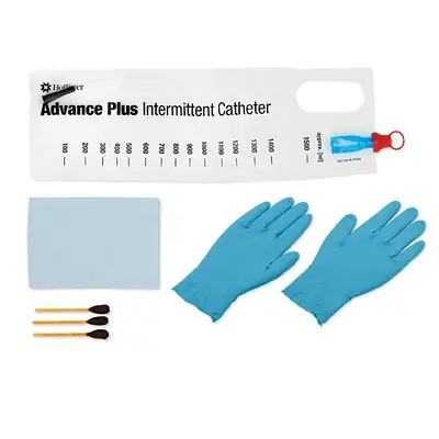 Hollister - 97144 Intermittent Catheter Tray Advance Plus™ Coude 14 Fr. Without Balloon PVC