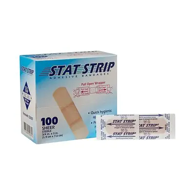Dukal - 152001 American® White Cross Stat Strip® Tan Adhesive Strip