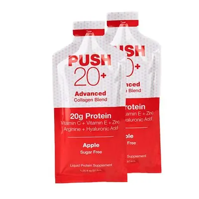 Global Health Products - GH-20 Oral Supplement PUSH 20+ Apple Flavor Liquid 1.25 oz. Individual Packet