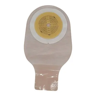 Safe N Simple - SNS7612008 Ostomy Pouch Safe n Simple™ One-Piece System 12 Inch Length Flat